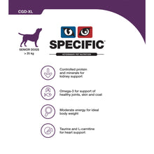 Load image into Gallery viewer, Dechra Specific CGD-XL Senior Large & Giant Breed Dry Dog Food