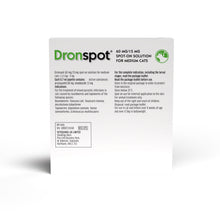 Load image into Gallery viewer, Dronspot Spot On Wormer for Small, Medium & Large Cats - 1 Or 2 Pipettes