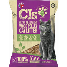 Load image into Gallery viewer, CJs Ultra Absorbent Wood Based Pellet Cat Litter
