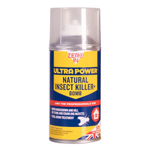 Load image into Gallery viewer, Zero In Natural Insect Killer Bomb 150ml One-Shot Aerosol Twinpack
