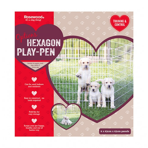 Hexagon Puppy Play Pen For Dogs 