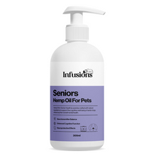 Load image into Gallery viewer, Infusions Seniors Salmon/Hemp Oil For Cats &amp; Dogs 300ml
