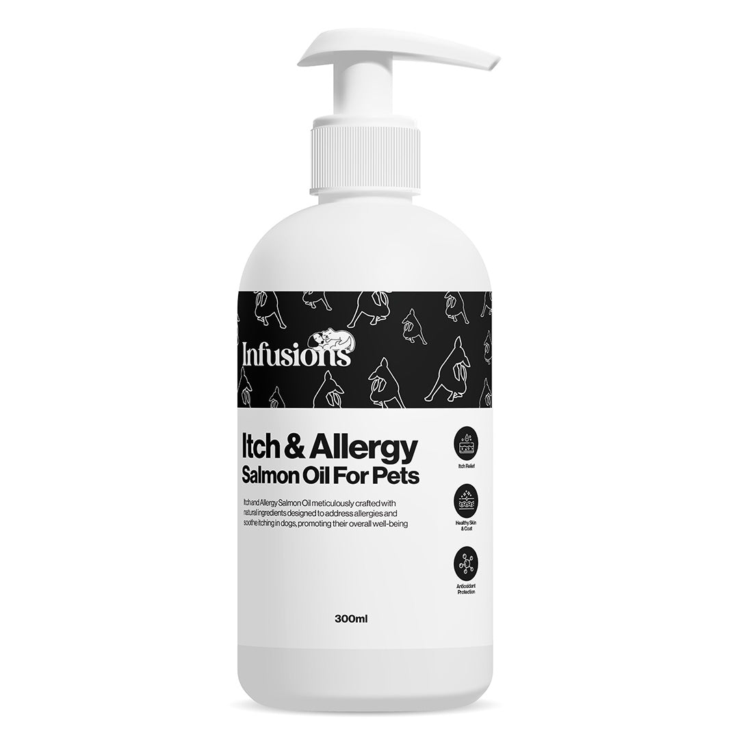 Infusions Itch & Allergy Salmon/Hemp Oil For Cats & Dogs 300ml
