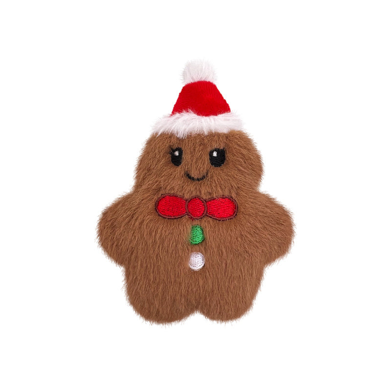 KONG Holiday Snuzzles Mini Gingerbread Brown XS