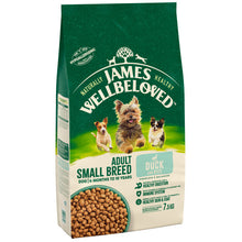 Load image into Gallery viewer, James Wellbeloved Duck &amp; Rice Adult Small Breed Dog Food
