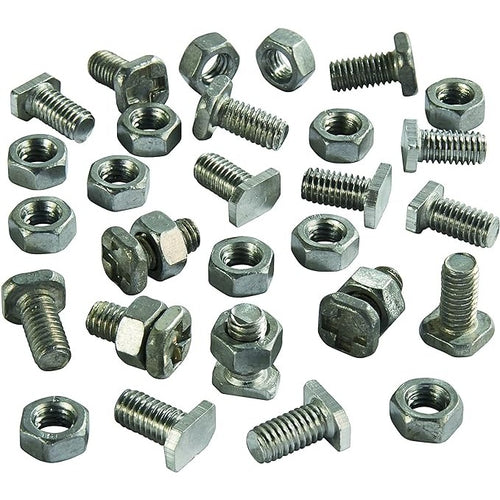 Gardman Greenhouse Square/Crop Headed Bolts & Nuts 32 Pack