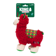 Load image into Gallery viewer, KONG Holiday Sherps Llama Red Medium
