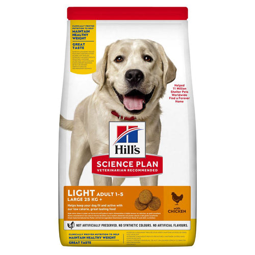 Hill's Science Plan Adult Light Large Breed Dry Dog Food Chicken Flavour 18kg