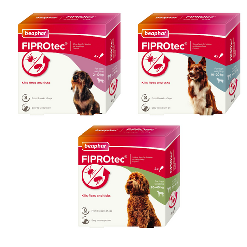 Beaphar FIPROtec® Flea & Tick Spot-on for Dogs