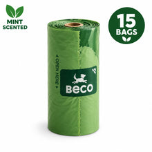 Load image into Gallery viewer, Beco Mint Scented Poop Bags (15 Bags per Roll)

