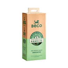 Load image into Gallery viewer, Beco Large Poop Bags With Tie Handles Unscented x60/x270 Pack	
