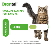 Load image into Gallery viewer, Drontal Wormer XL Tablets, Convenient for Large Cats (Over 4kg), All Pack Sizes
