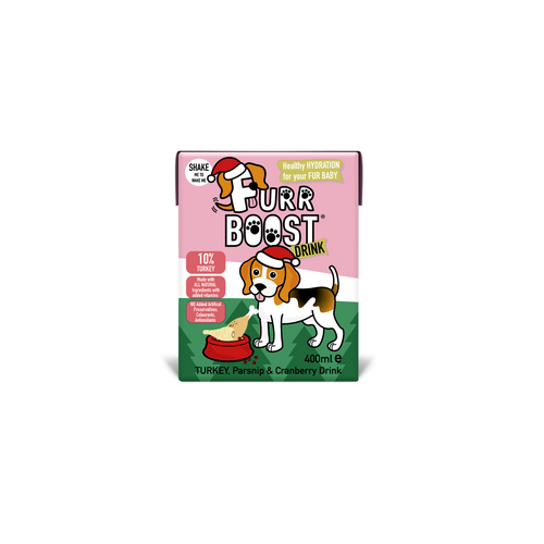Furr Boost Turkey & Cranberry Christmas Edition Dog Drink 400ml