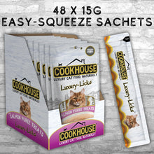 Load image into Gallery viewer, COOKHOUSE Luxury Licks Lickable Cat &amp; Kitten Treats Tasty, creamy, lickable treats in handy single-serve sachets
