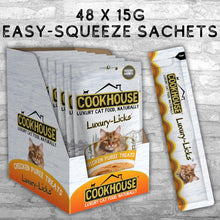 Load image into Gallery viewer, COOKHOUSE Luxury Licks Lickable Cat &amp; Kitten Treats Tasty, creamy, lickable treats in handy single-serve sachets
