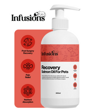 Load image into Gallery viewer, Infusions Recovery Salmon/Hemp Oil For Cats &amp; Dogs 300ml
