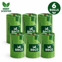 Load image into Gallery viewer, Beco Mint Scented Poop Bags (15 Bags per Roll)

