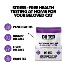 Load image into Gallery viewer, Dr Ted Cat Urine Test Kit: Glucose Detector 10g Sachets
