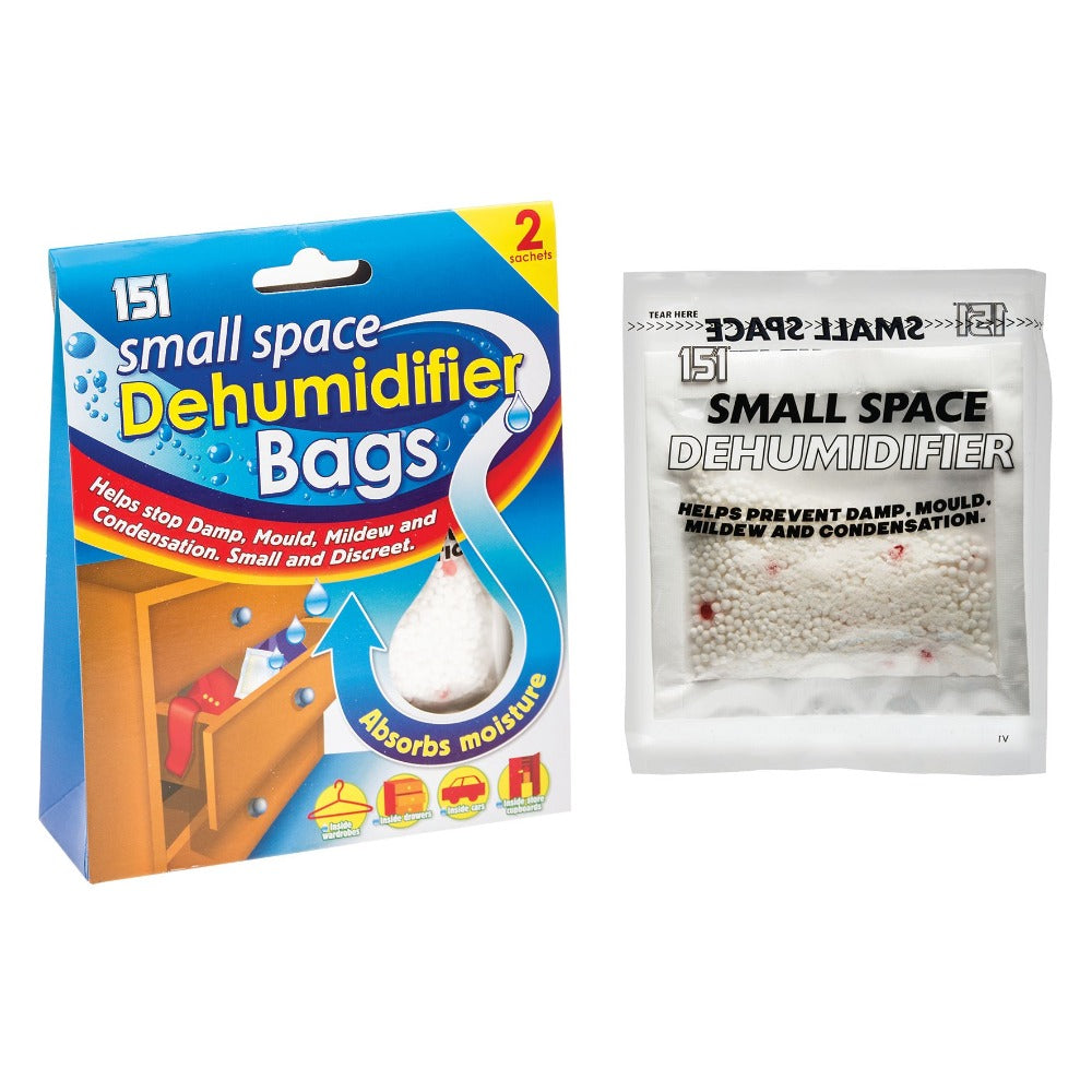 151 Small Space Dehumidifier Bags 2x36g