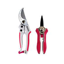 Load image into Gallery viewer, Spear &amp; Jackson Bypass Secateurs + Mini Snips Set in Pink

