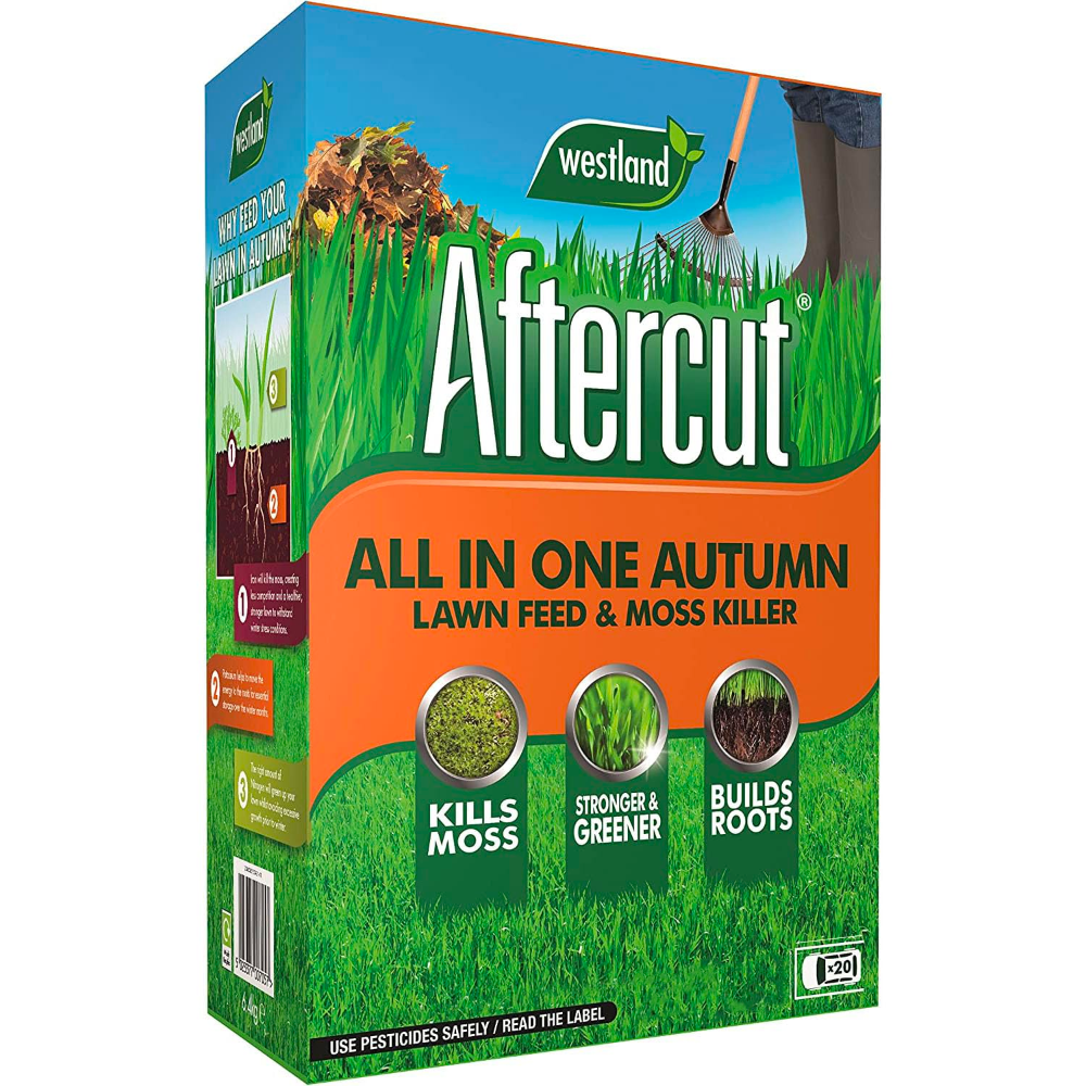 Westland Aftercut All In One Autumn Lawn Feed and Moss Killer 