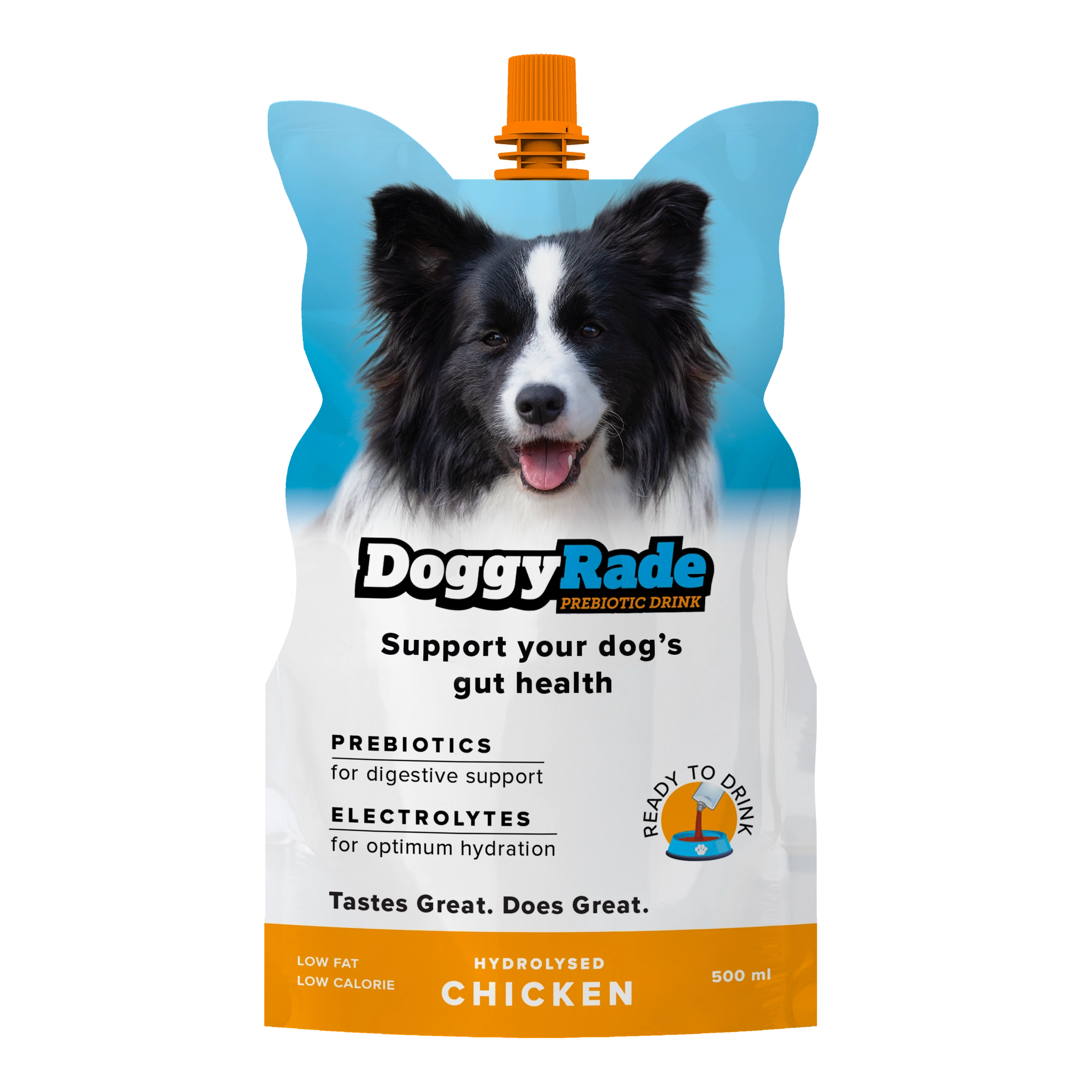 DoggyRade Hydrating Isotonic Fluid Support Drink for Pet Dogs 500ml