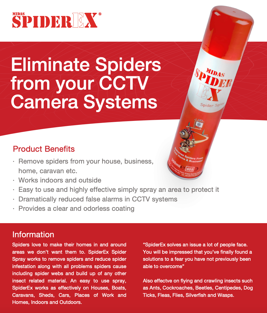 SpiderEx | Spider Removal & Repellent Spray | Direct4Pet