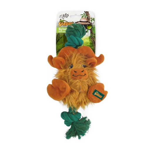 All For Paws Safari Big Foot Buffalo Dog Toy