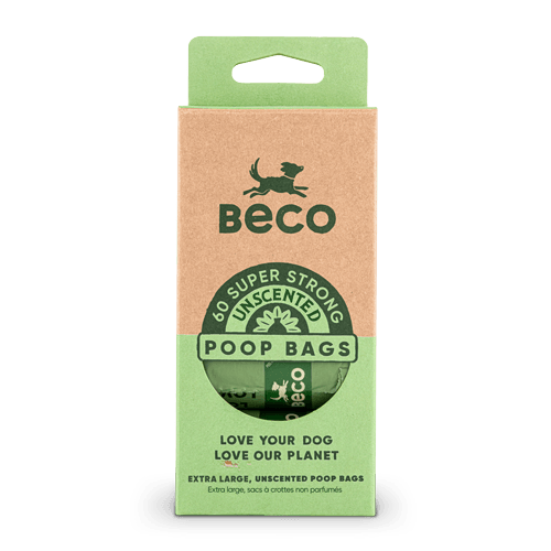 Beco Large Dog Poop Waste Bags Unscented - Various Pack Sizes 