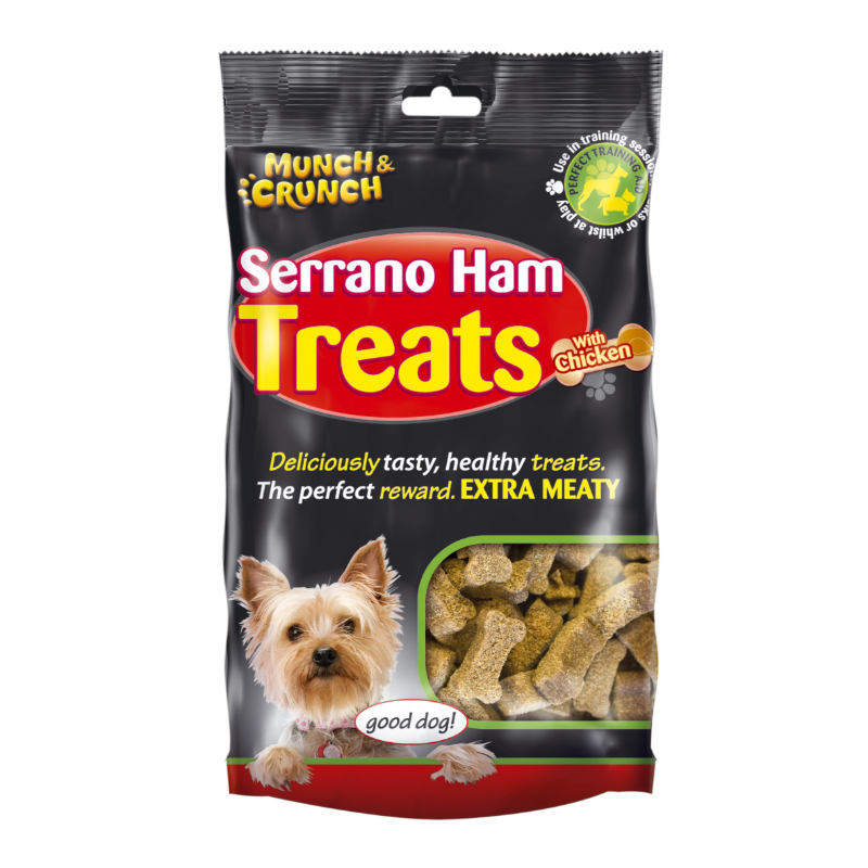Munch & Crunch Serrano Ham Treats For Dogs Various Flavours