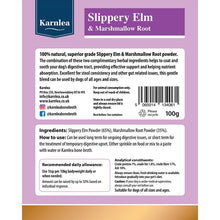 Load image into Gallery viewer, Karnlea Slippery Elm &amp; Marshmallow Root Powder 100g
