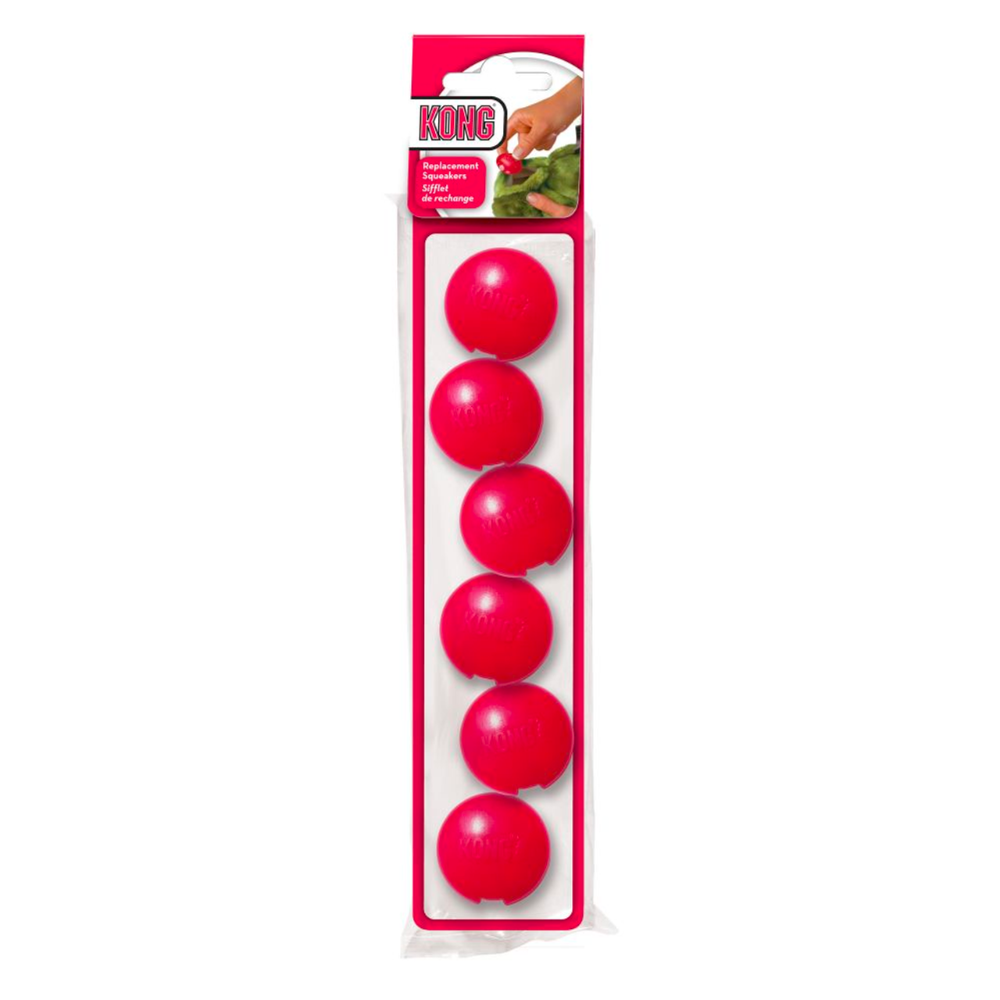 KONG Plush Replacement Dog Toy Squeakers 6 Pack