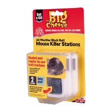 Load image into Gallery viewer, The Big Cheese Ready-Baited Mouse Killer Station Twinpack
