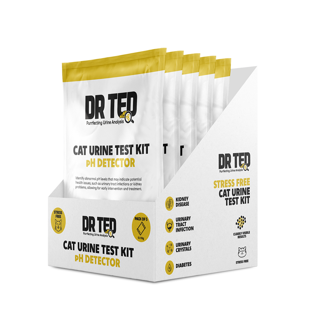 Dr Ted Cat Urine Test Kit: PH Detector 10g Sachets