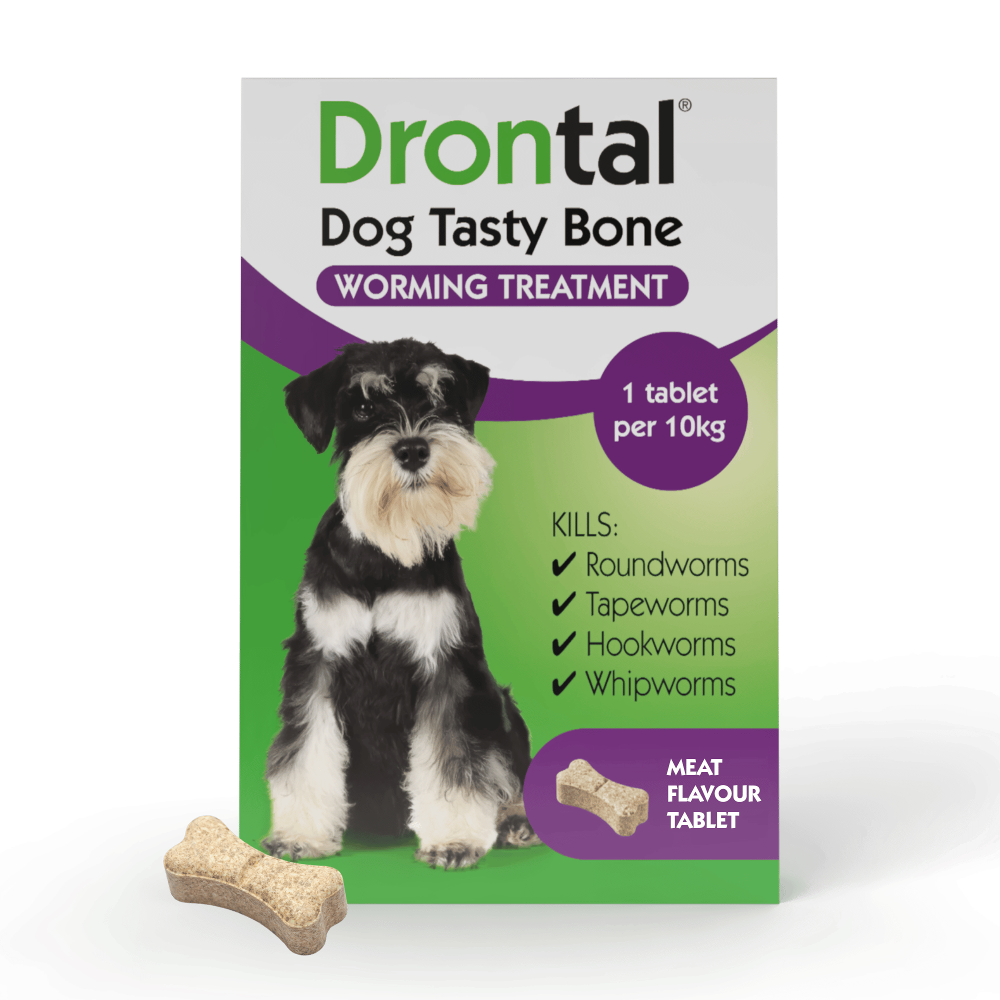 Drontal Tasty Bone Wormer Tablets | Direct4Pet | Free Delivery
