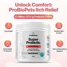 Load image into Gallery viewer, ProBioPets Super Probiotic Itch &amp; Allergy Powder 100g
