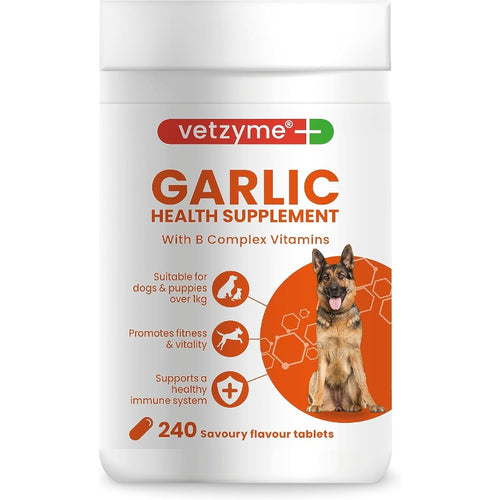 Vetzyme Garlic Health Supplement Tablets 240 Tablets