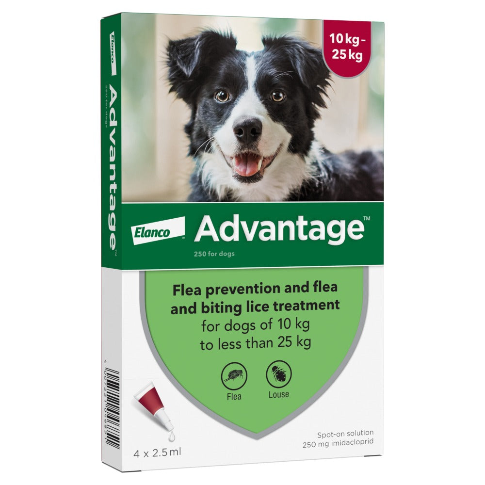 Advantage Spot On Flea Treatment For Cats, Dogs & Rabbits - 4 Pipette Packs