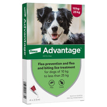 Load image into Gallery viewer, Advantage Spot On Flea Treatment For Cats, Dogs &amp; Rabbits - 4 Pipette Packs
