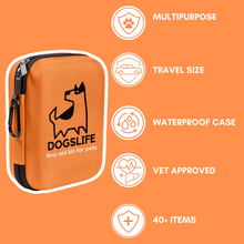 Load image into Gallery viewer, Our Dogs Life First Aid Kit For Dogs 30+ Medical Grade Items With Travel Case
