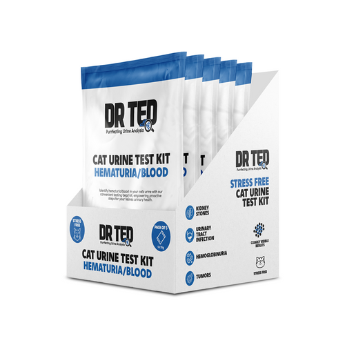 Dr Ted Cat Urine Test Kit: Hematuria/Blood 10g Sachets