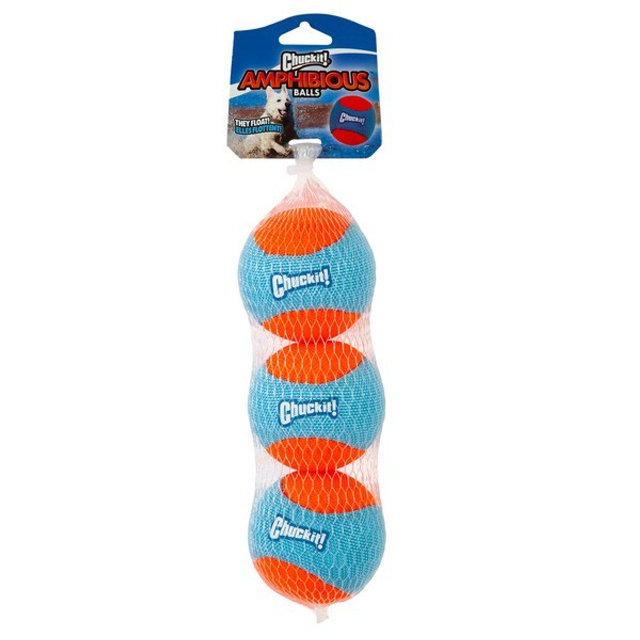 Chuckit! Amphibious Dog Toys Balls 3 Pack/Mega Ball/Bumper Medium 23cm