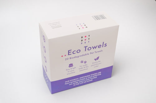 Dot Dot Pet - Biodegradable Eco-Friendly Towels Highly Absorbent 100% Natural Dog & Pet Towels