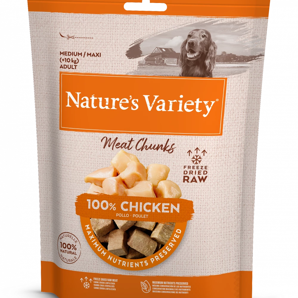 Nature's Variety Freeze Dried Meat Chunks For Adult Dogs