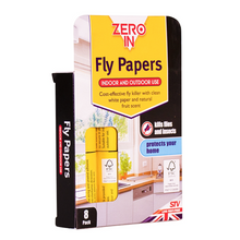 Load image into Gallery viewer, Zero In Fly Papers FSC 8-Pack
