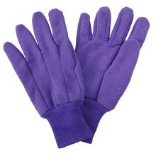 Load image into Gallery viewer, Kent &amp; Stowe Jersey Cotton Grip Gloves Purple Med/Large
