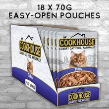 Load image into Gallery viewer, COOKHOUSE 100% Natural &amp; Complete Luxury Wet Cat Food  18 x 70g -Pate
