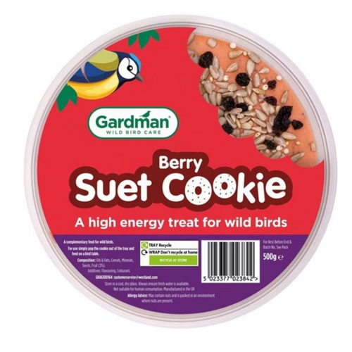 Gardman Berry Suet Cookie for Wild Birds 500g