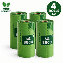 Load image into Gallery viewer, Beco Mint Scented Poop Bags (15 Bags per Roll)
