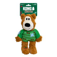 Load image into Gallery viewer, KONG Holiday Wild Knots Sweater Bear Green Medium/Large

